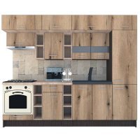 Bucatarie BIGMAR 270 A Wenge / Decor K365